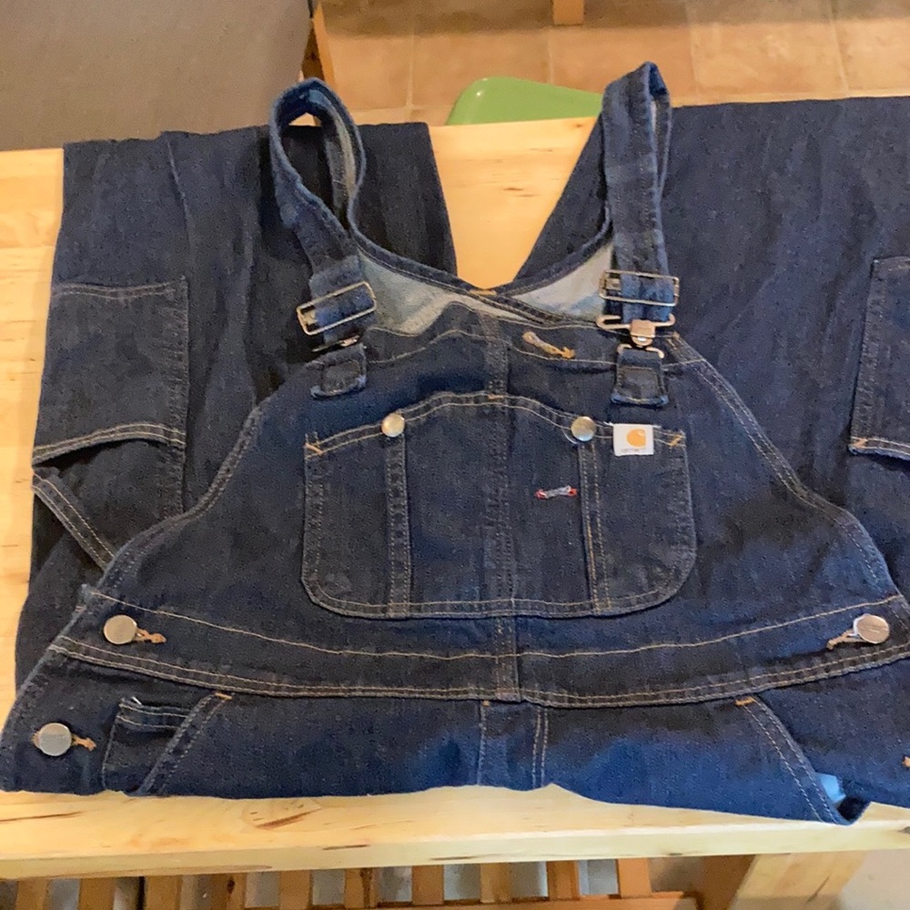 Carhartt Denim Overalls size 8/10 tall
